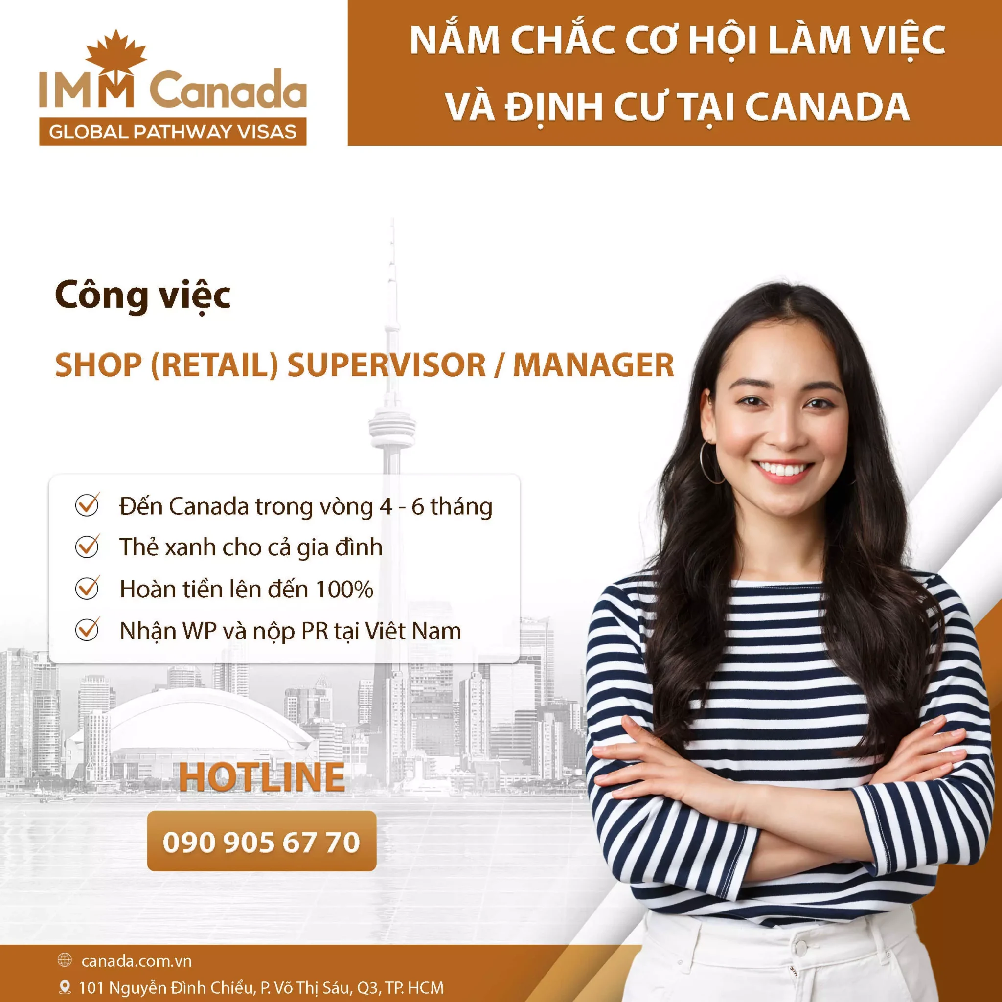 Ứng tuyển công việc văn phòng Canada có sẵn - Shop (Retail) Manager